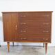 Spindle foot chest of drawers 1960