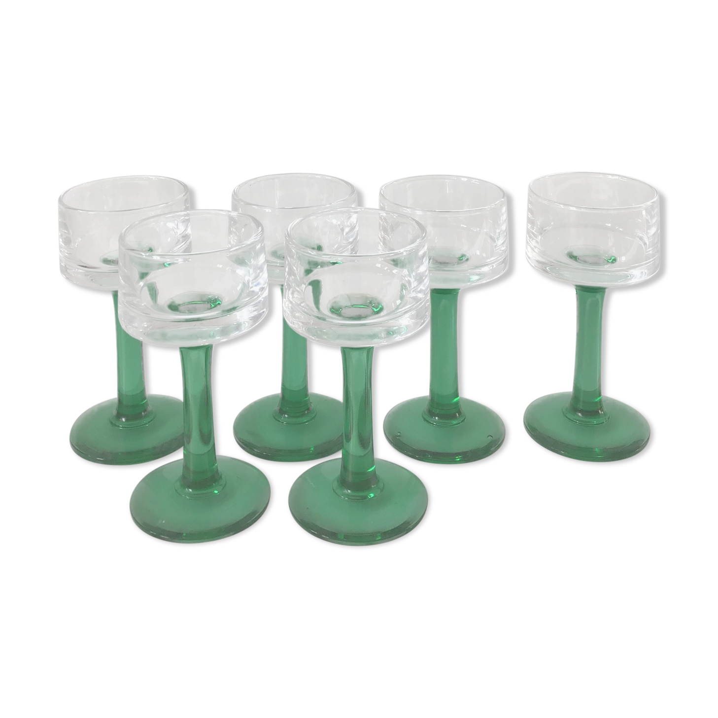 6 verres d’Alsace années 70