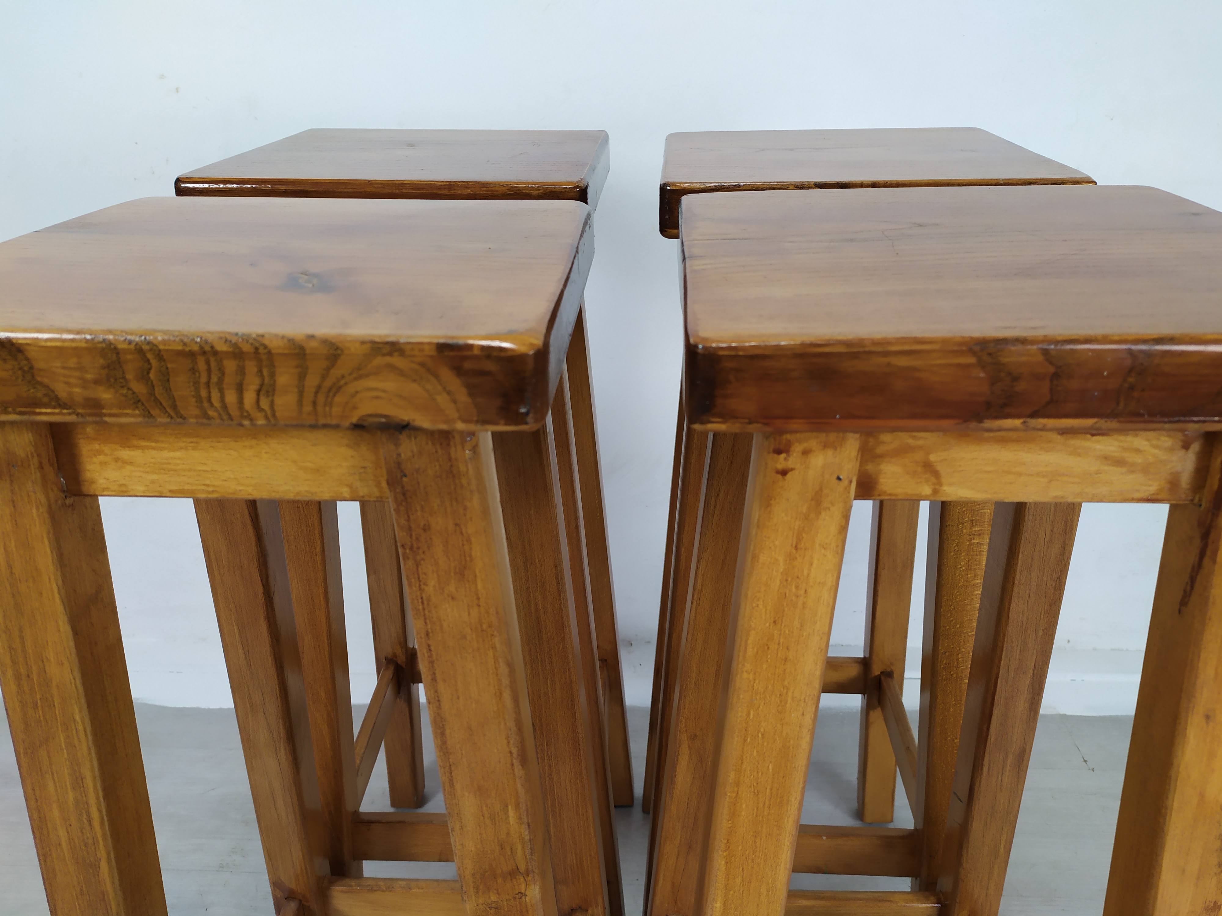 4 tabourets de bar vintage