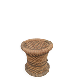 Stool, pouf, handcrafted end table