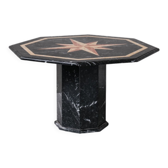 Italian Marble Mid-Century Dining Table or Centre Table
