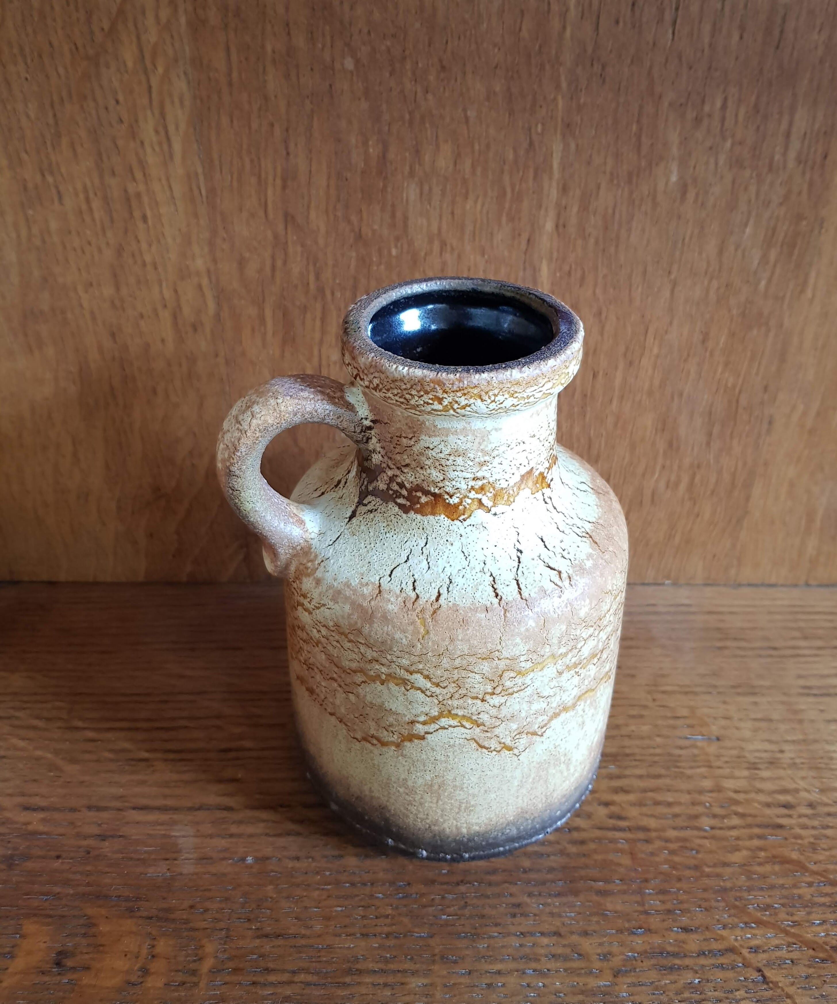 Vintage Set of Four West German Ceramic Vases - Fat Lava - Scheurich - 1960s