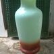 Enamelled vase in opaline