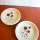 4 x sarreguemines france thistle deep plates mid century gres ceramic pottery salad bowls