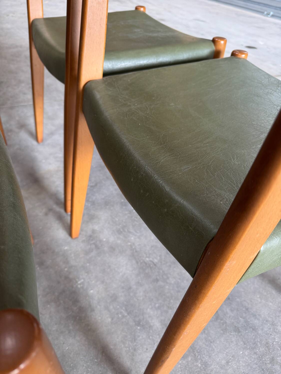 4 Scandinavian style chairs from the 1970s
