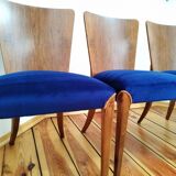 H-214 Chairs attributed by Jindřich Halabala for Up Zavody, 1950s, Set of 4