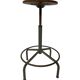 Vintage industrial workshop stool work stool adjustable in height 60's design