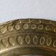 Hammered brass mirror from the 70s, 28 cm