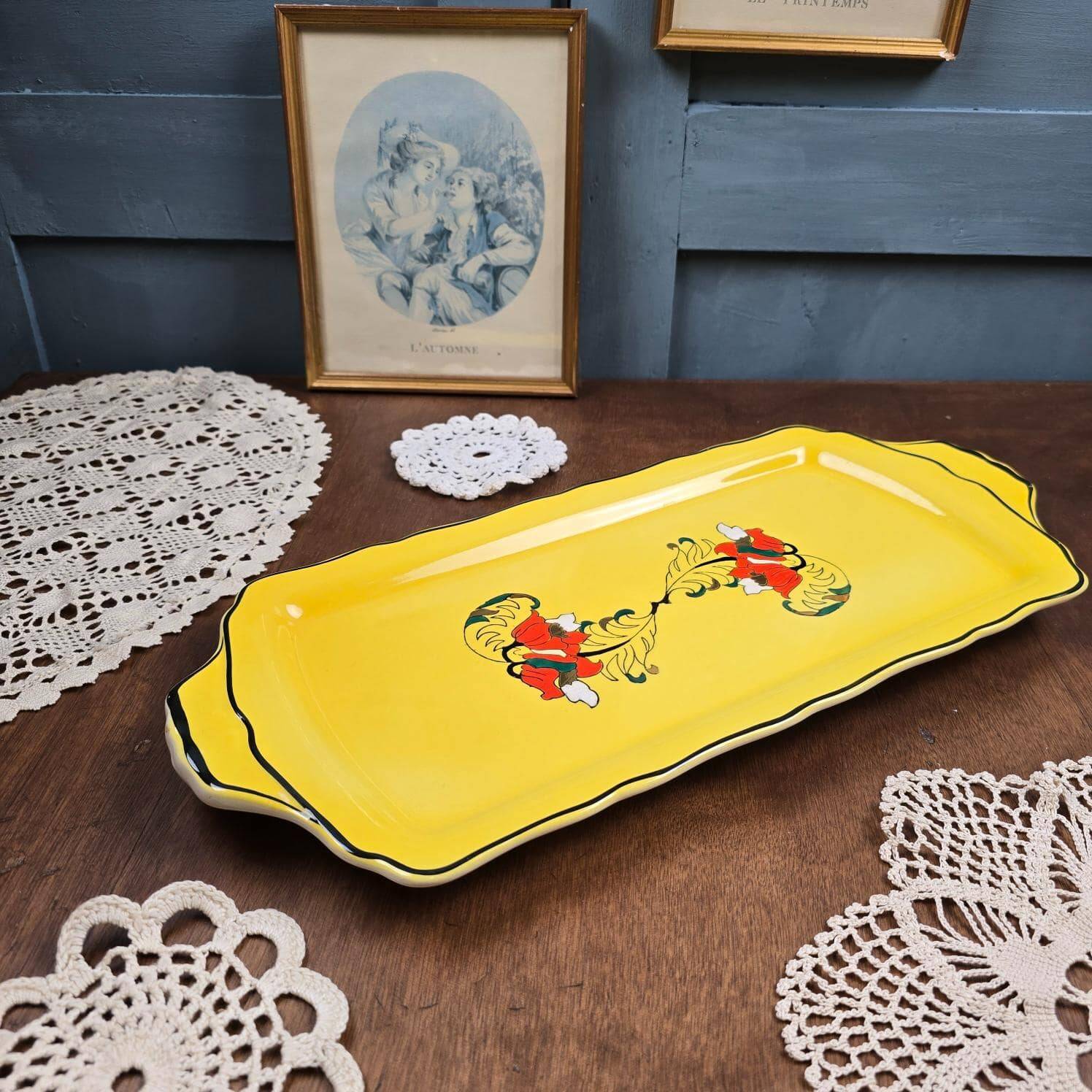 Longwy Panache rectangular dish – 1950s