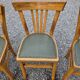 6 bistro chairs in solid oak, 1920s