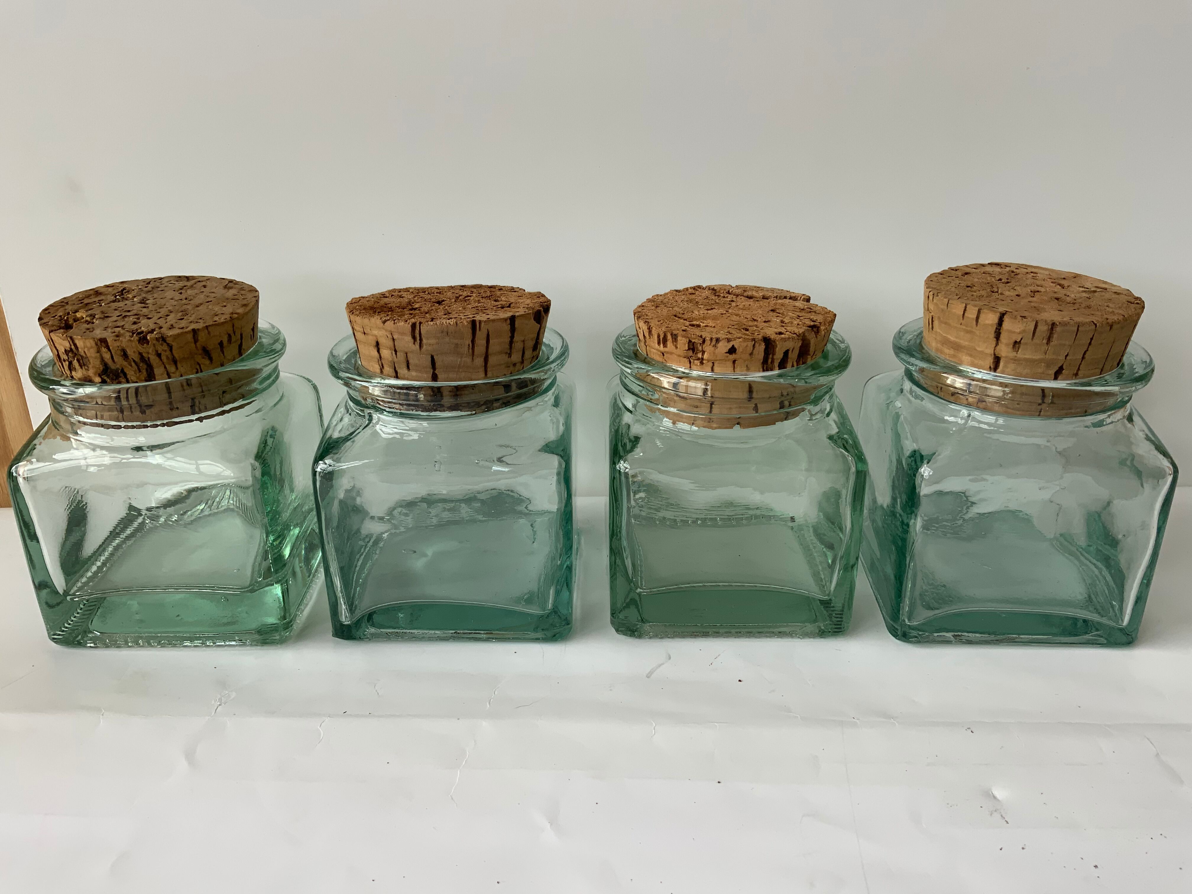 Set de 4 pots vintage