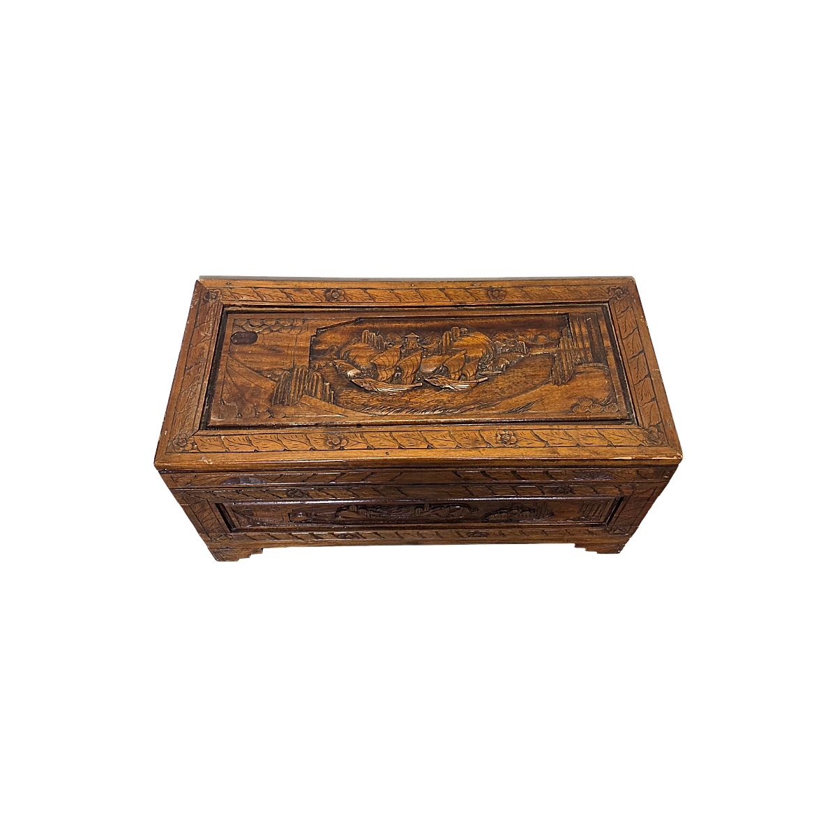 Vintage Chinese Camphor Wood Chest, 2nd half 1900s