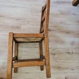 Solid oak farmhouse table + 4 chairs