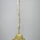 1970s Czech Smoked Glass Globe and Brass Pendant Light