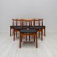 Chaises de salle à manger en teck danois des années 1960 modèle 112 par Erik Wørts pour Vamo Sønderborg – ensemble de 6