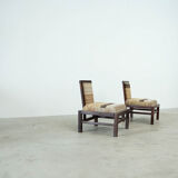 Set of two French lounge chairs