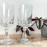 6 glasses of red wine crystal of Arques model Louvre