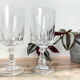6 glasses of red wine crystal of Arques model Louvre