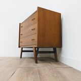 Vintage Scandinavian wooden chest of drawers