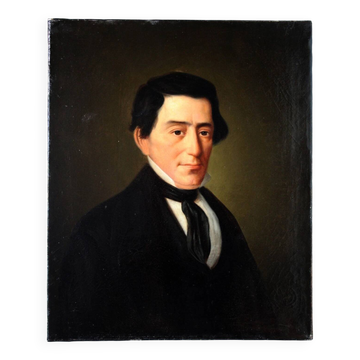 Portrait of an Elegant Gentleman -19th Century Oil Painting