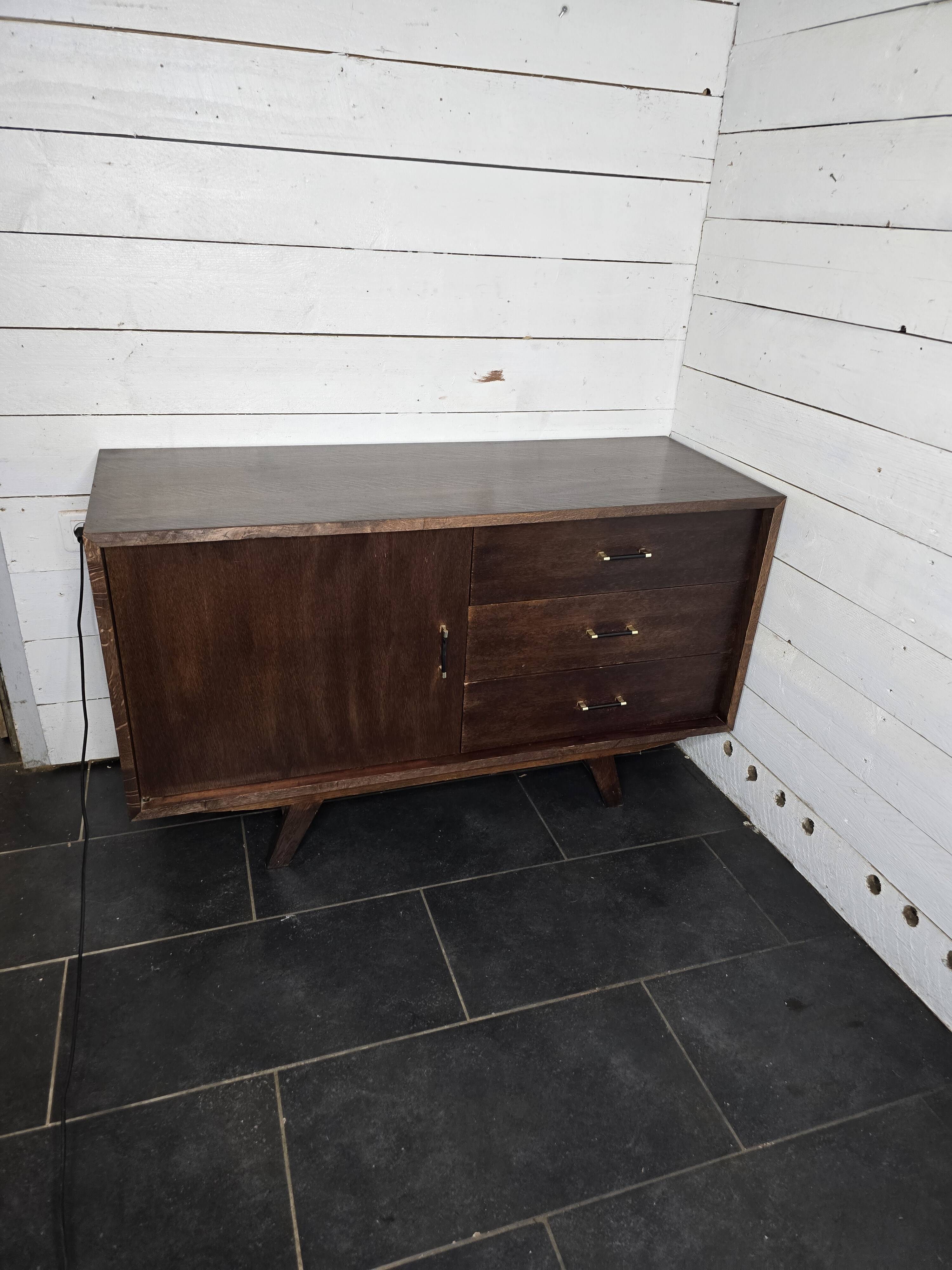Vintage 60s oak sideboard