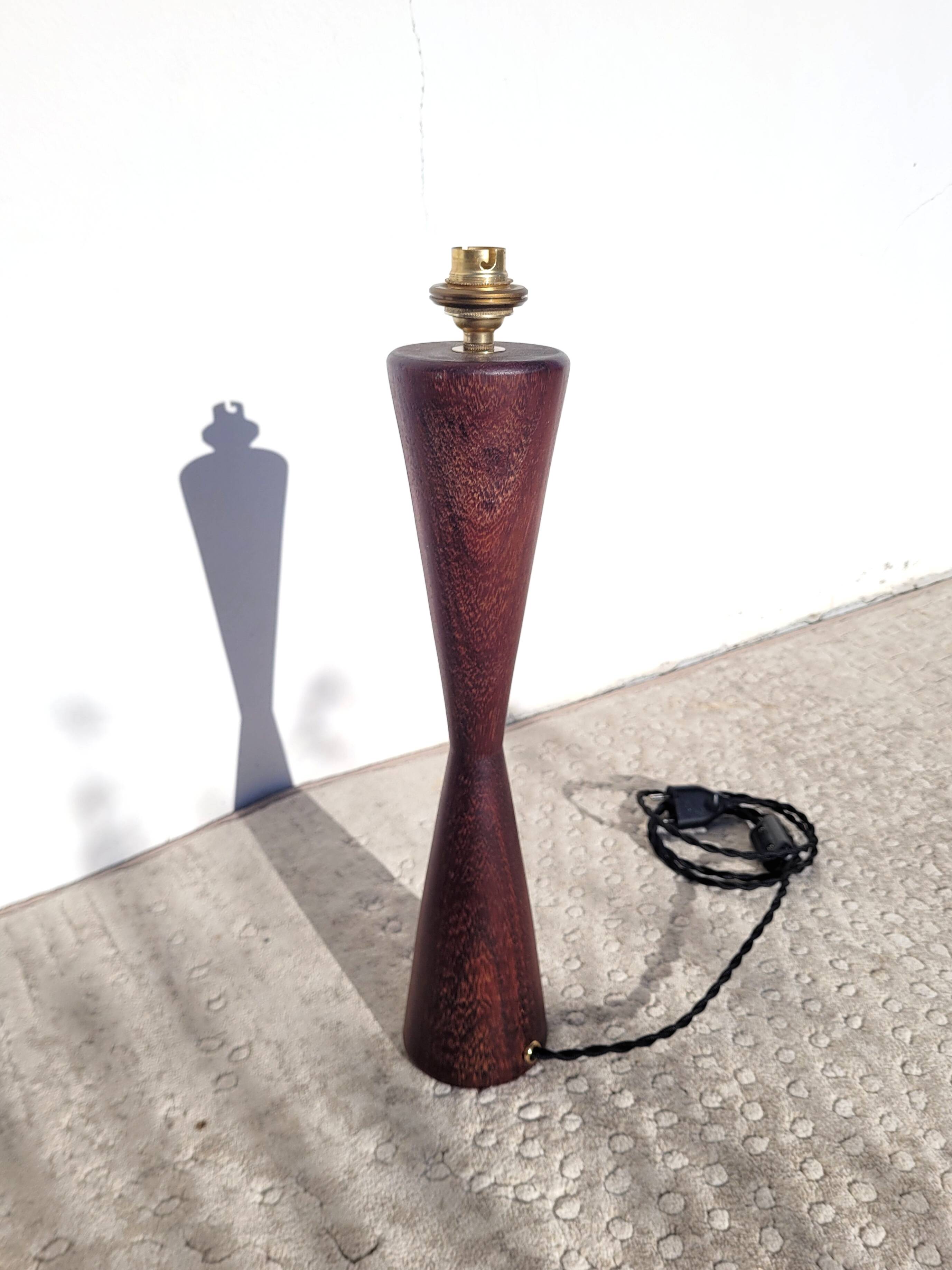 Scandinavian teak lamp base 1960