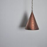 Cone shaped handmade pendant from Denmark, 1970s