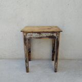 Patinated coffee farmhouse table