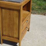 Art Deco bedside table in oak, restored