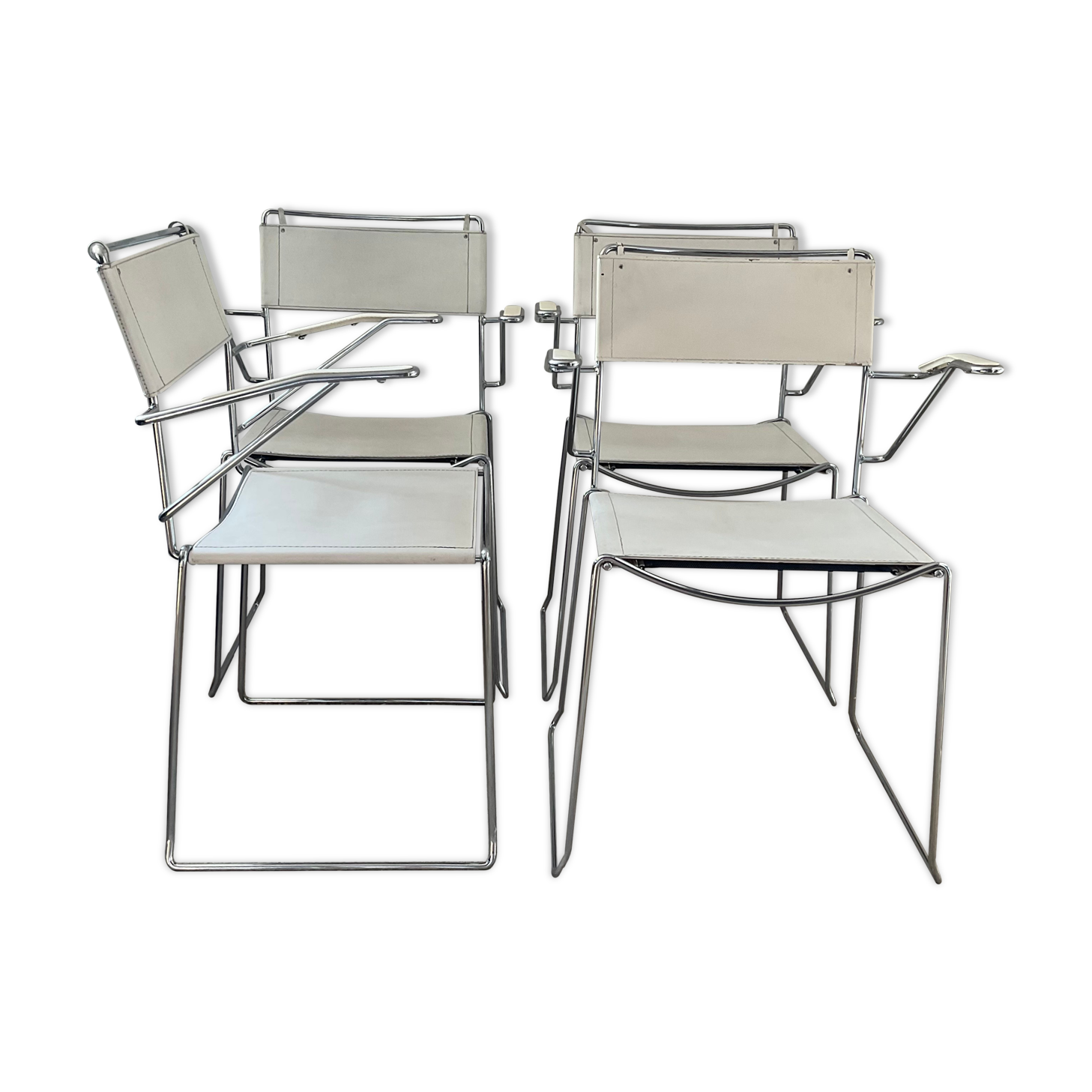 4 fauteuils Giandomenico Belotti années 70