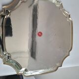 Round silver tarnish-resistant tray