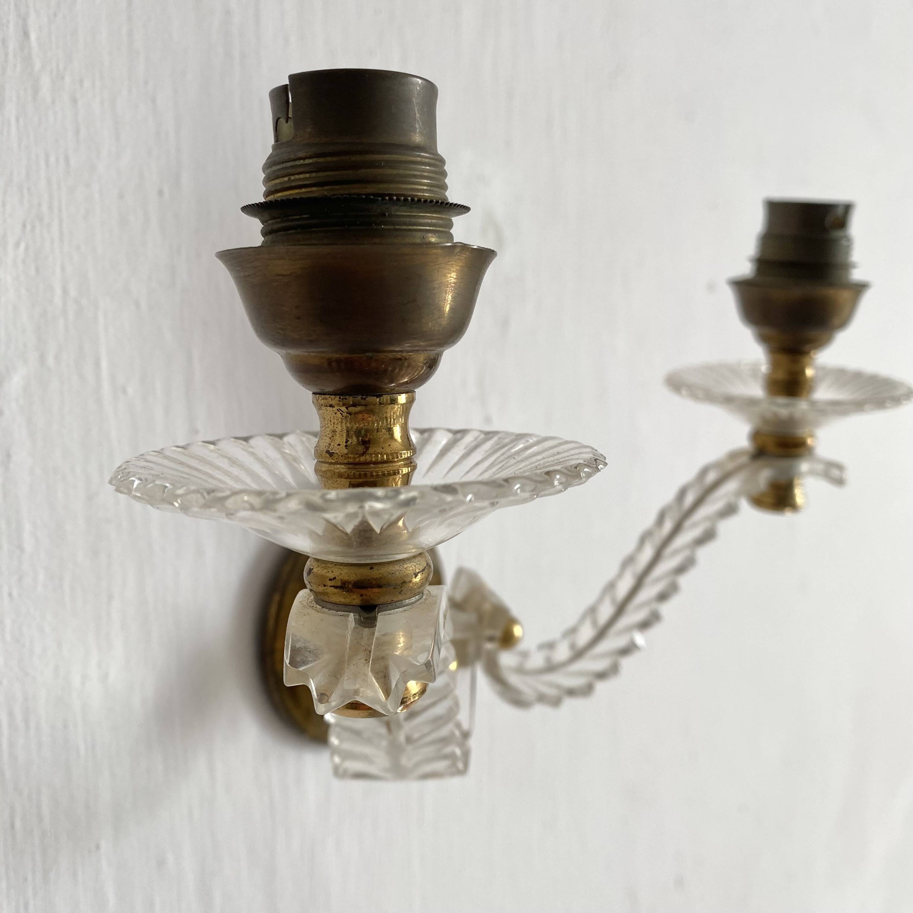 1950s double leaf wall lights