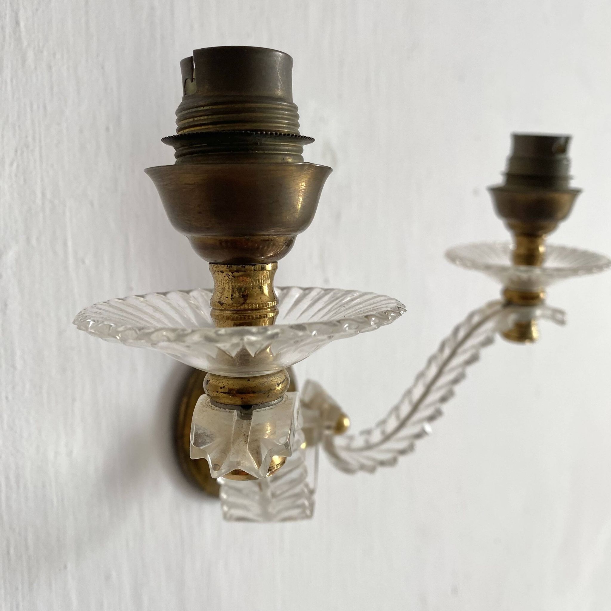 Appliques doubles feuilles années 50