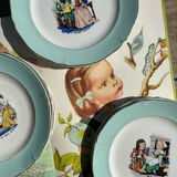 Set of 8 dessert plates tales of Perrault