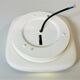 Square white glass wall or ceiling lamp
