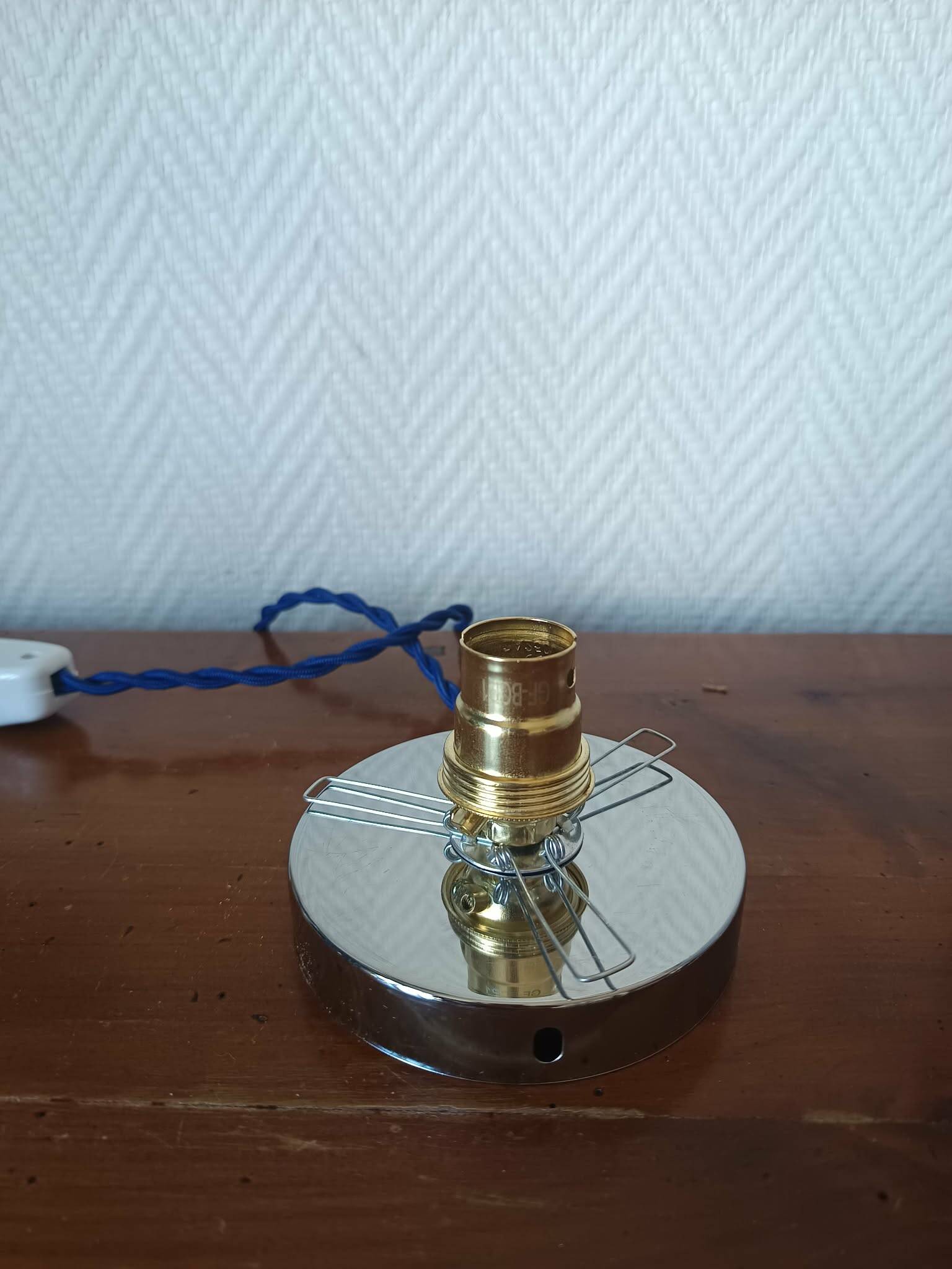 Art Deco table lamp Clichy glass