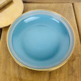 Vintage cracked golden ceramic box