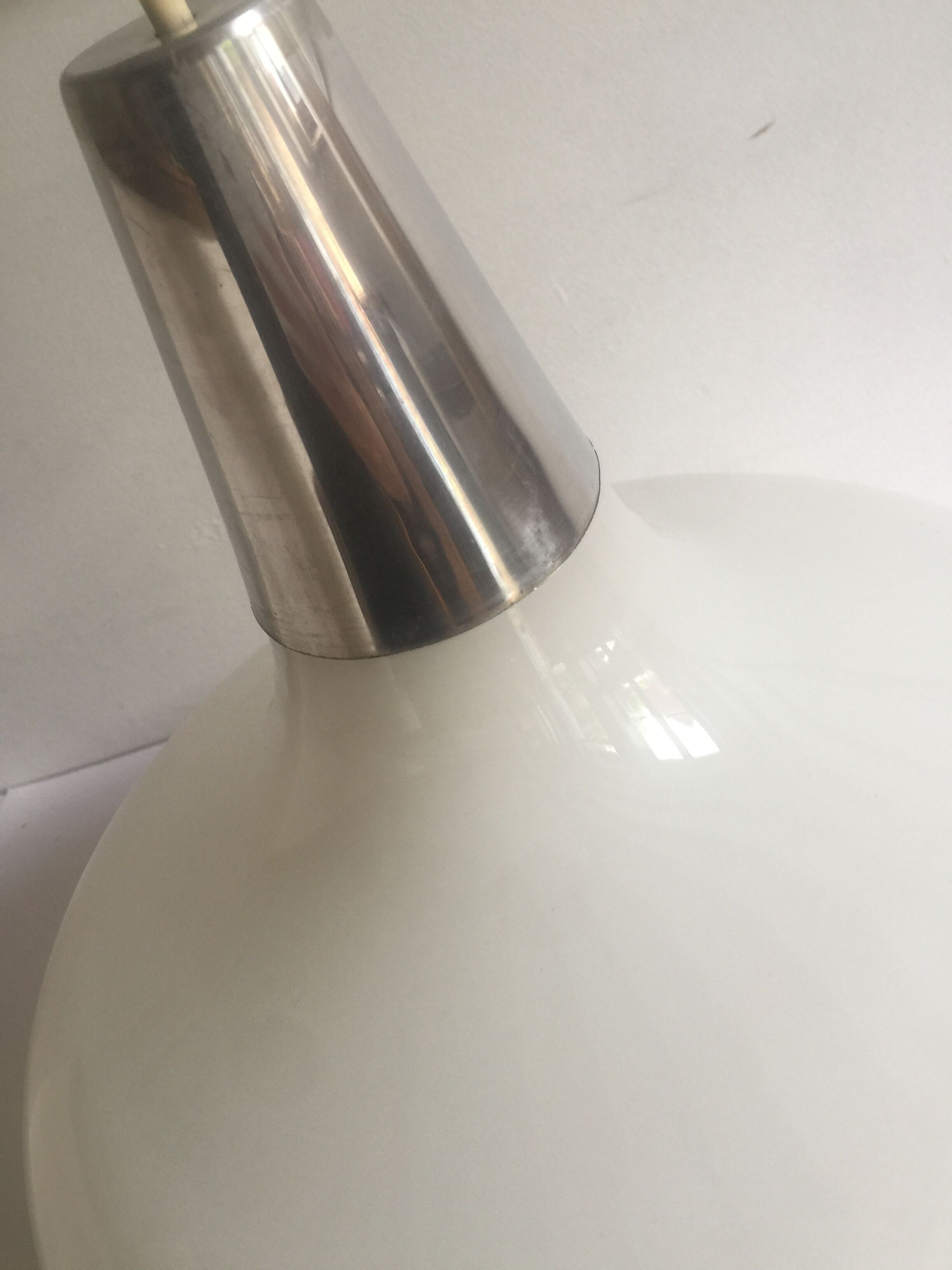 Opaline hanging lamp 1960