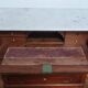 Louis Philippe walnut secretary chest of drawers