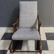 Fauteuil à bascule par TON / Thonet années 1960