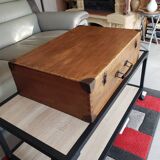 Vintage wooden suitcase