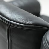 Bull sofa in grey leather by Gianfranco Frattini for Cassina 1987