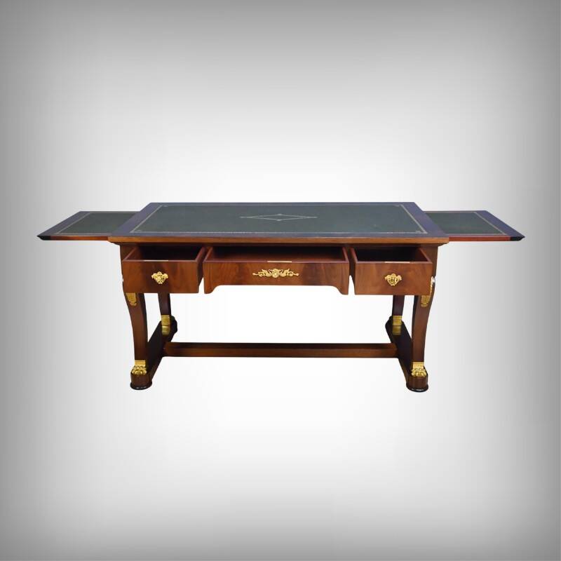 Mahogany desk, Egyptomania style – 20th century