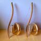 Pair of Leaf Wall Sconces in Murano Glass, Gaetano Sciolari for Venini