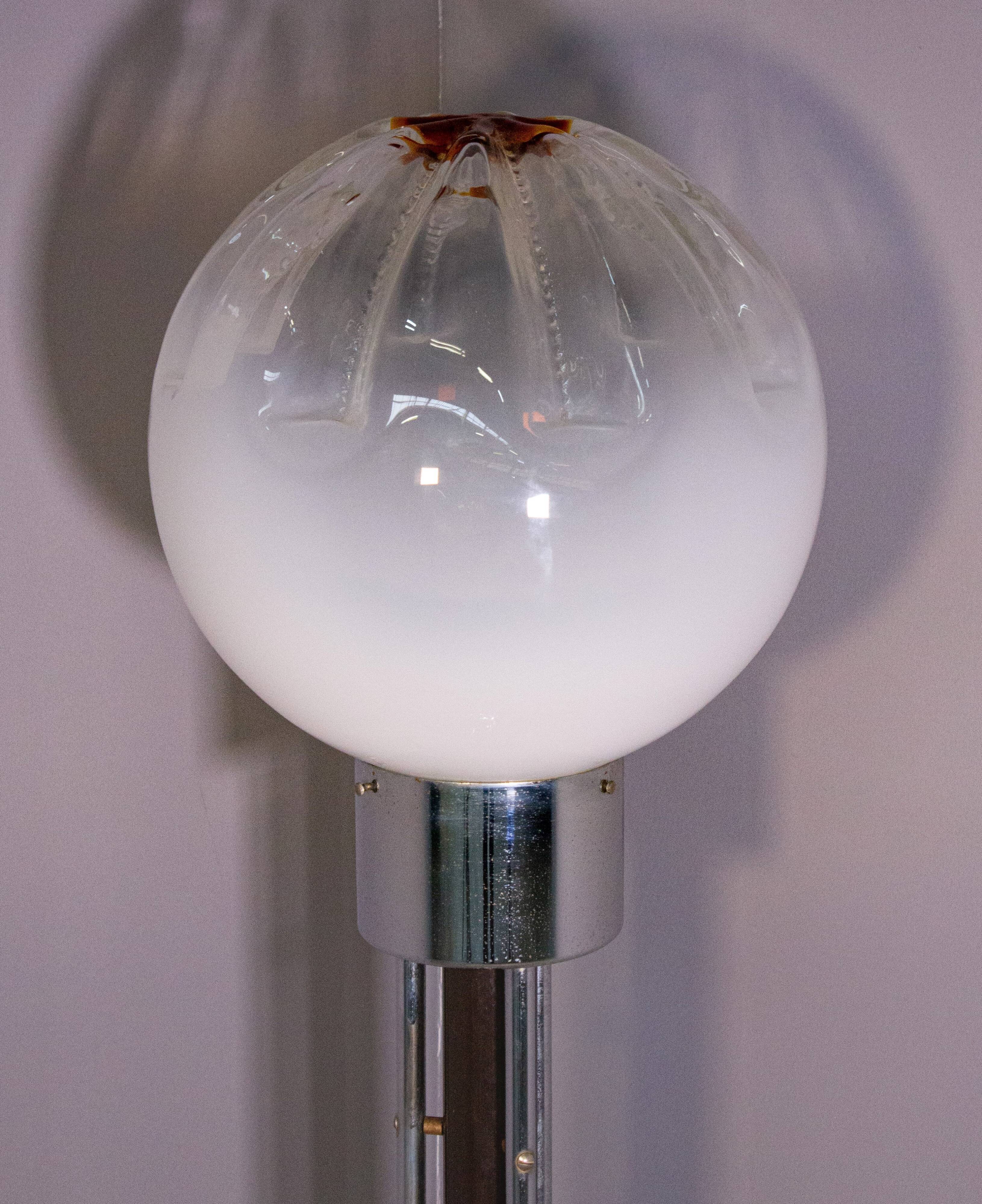 Mazega murano glass floor lamp from the 70s