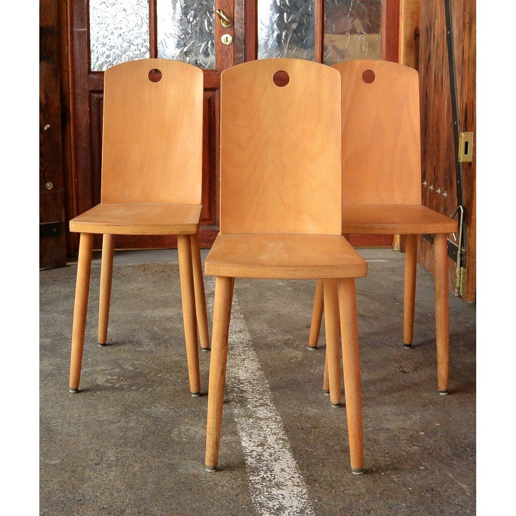 Raw wood chair