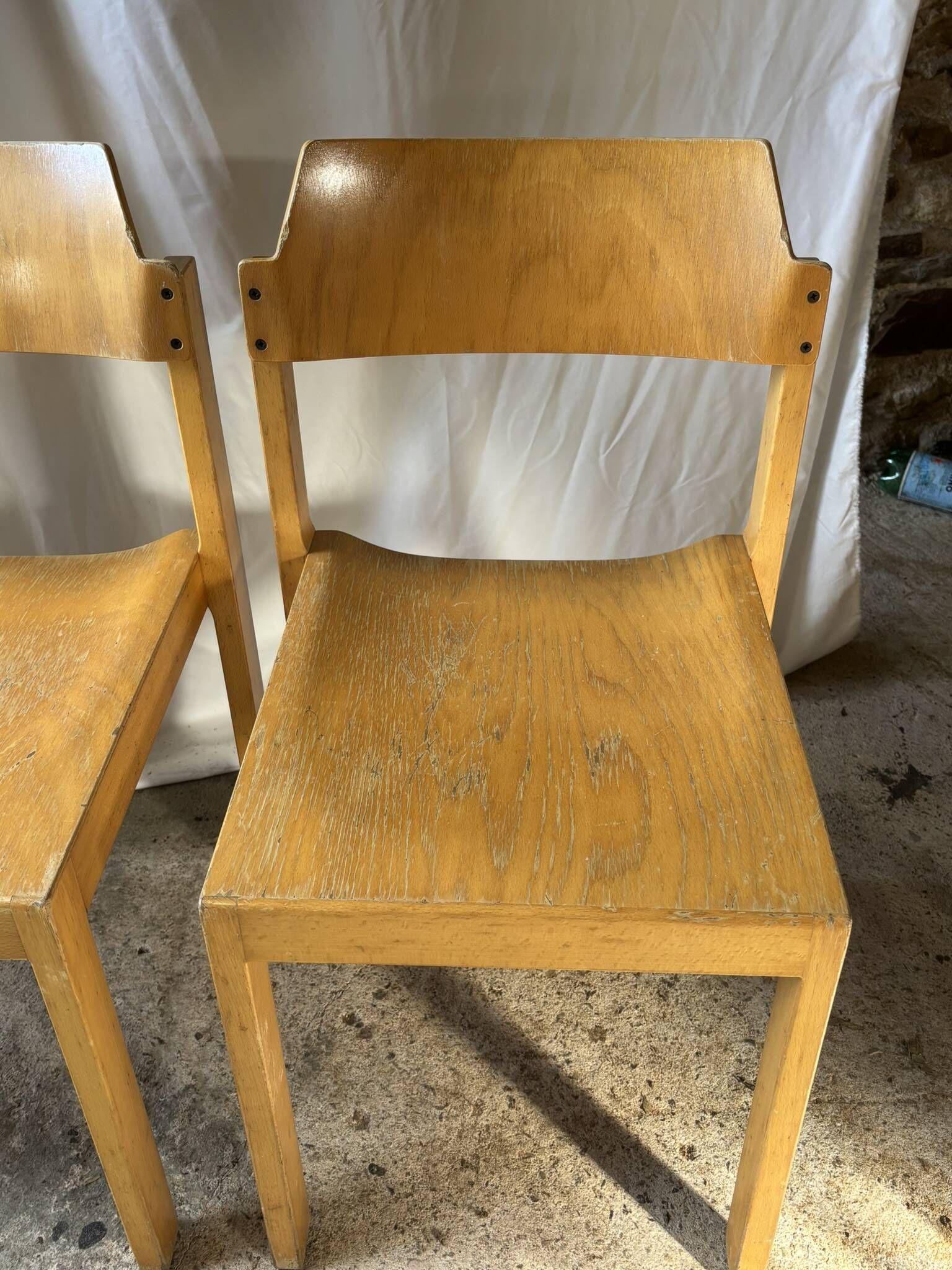 Set of 3 Rainer Schell chairs for Schlapp Möbel — 1970s