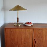 Plat en céramique ocre doré par Kähler, Danemark 1950