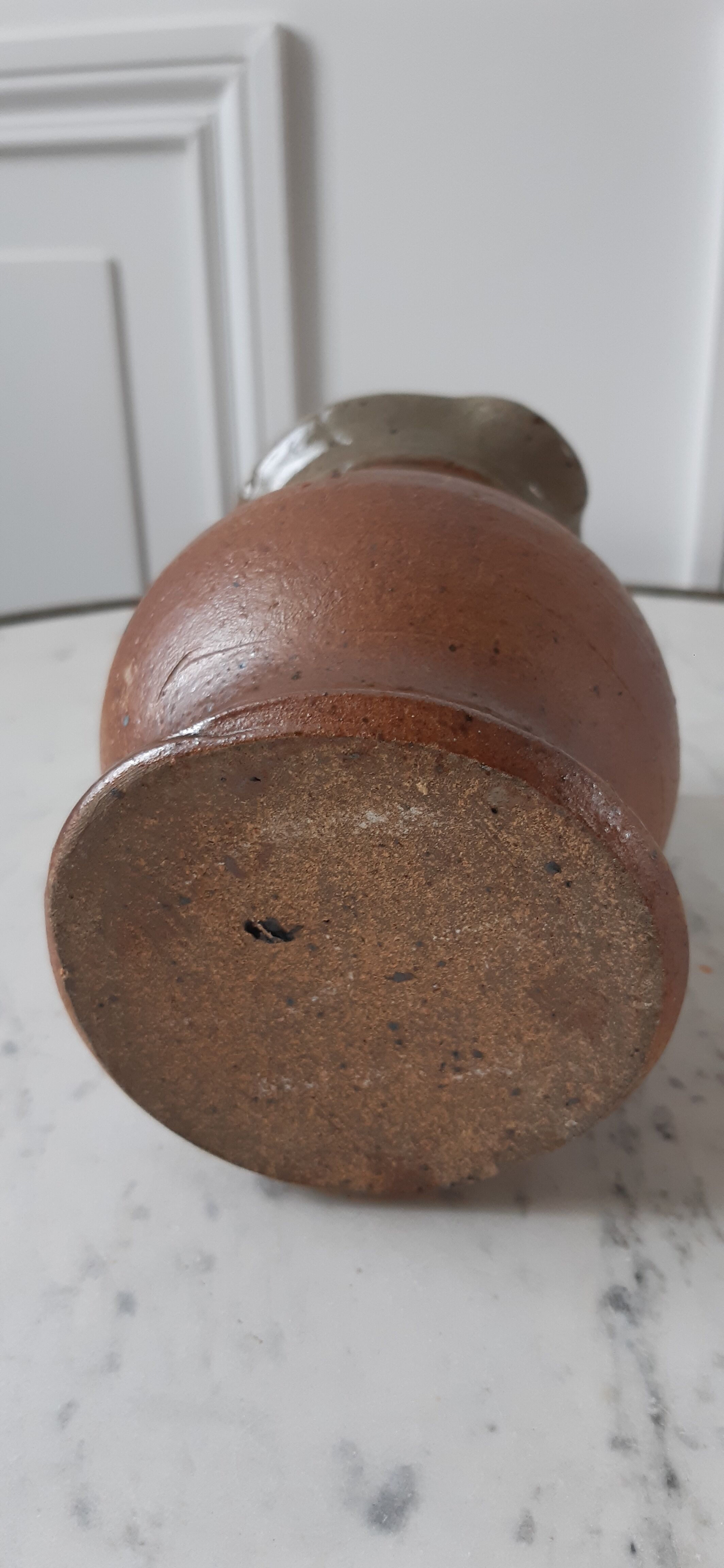 Handcrafted stoneware pitcher 70s