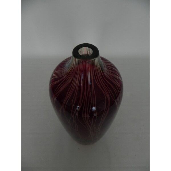 Vase vintage glass with small opening